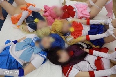 fc2-ppv 1848004 【Beautiful Warrior Girls and Big Orgy】Replace the moon with a 6P! Punish the virgin"s dick in a dream scenario · multiple blowjobs · raw penetration · creampie · animal cosplay harem